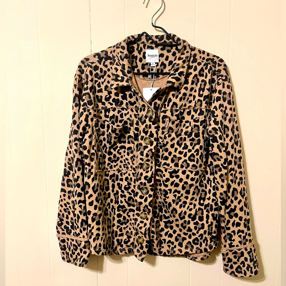 Kensie Cheetah Print Jacket